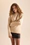 Oversize Wide Fit Half Turtleneck Knitwear Sweater R6044Azns