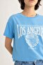 Regular Fit Crew Neck Printed Short Sleeve 100% Cotton T-Shirt B1016Ax23Hs - 8