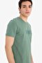 100% Cotton Slim Fit Slim Cut Crew Neck Printed Short Sleeve T-Shirt A2645Ax23Sm - 4