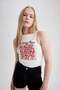 Rolling Stones Fitted Crew Neck Rib Tank Top A8591Ax23Sm - 5