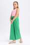 Wide Leg Crinkle Fabric Pants Girls Z6112A623Sm - 4
