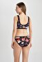 Defactofit Surfer Pattern Bikini Bottom Z9373Az23Hs - 5