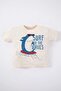 Baby Boy Shark Printed Short Sleeve T-Shirt Z6957A223Hs - 4