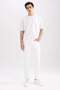 Carlo Skinny Fit Extra Narrow Fit Regular Waist Extra Narrow Leg White Jean Pants A7650Ax23Sm - 2