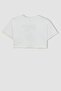 Girl's Crop Printed Short Sleeve T-Shirt A1510A823Hs - 8