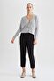 Regular Fit V-Neck Brioche Knit Fabric Cardigan R1262Az22Wn - 2