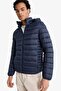 Warm Water Repellent Slim Fit Coat N4661Az22Au - 3