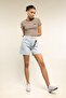 Fitted Embroidered Rib Knit Short Sleeve T-Shirt Z9201Az23Sp - 2