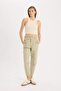 100% Cotton Paperbag Gabardine Fabric Trousers S2790Az23Sm - 3