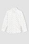 Boy's Linen Look Long Sleeve Shirt Z2800A623Sm - 5