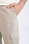 Regular Fit Cargo Capri Shorts N6621Az22Hs - 4