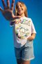 Girl's Mom Fit Jean Shorts with Folded Hem Detail W5745A622Hs - 3