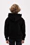 Basic Fleece Lined Hooded Zippered Knitwear Cardigan for Boys U4282A622Au - 6