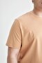 Regular Fit Premium Quality Mercerized Crew Neck 100% Cotton T-Shirt T5014Az22Sp - 4