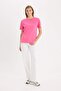 Regular Fit Crew Neck Short Sleeve 100% Cotton T-Shirt W9584Az22Sm - 2