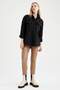 Faux Leather Zippered Skinny Fit Trousers V7023Az21Wn - 4