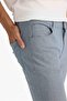 Summer Chino Canvas Textured Trousers Slim Fit Narrow Leg with Pockets T1055Az21Sp - 5