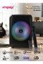 8 Inch Portable Trolley Bluetooth Speaker Ts4001a - 800w Pmpo, Wireless Mic, Led Display & Light