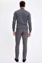 Slim Fit Wool-Look Stretch Sustainable Pants R7382Az20Wn - 3