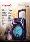 Multimedia Portable Trolley Speaker - TS25B, Usb/aux/bluetooth/wireless Mic & Dj Led Lightfunction