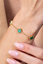 Yonca Model Colorful Gold Bracelet / Steel Bracelet - 2