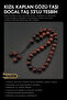 Original Natural Stone 8mm Red Tiger's Eye 33-Piece Prayer Beads, Men's Gift, Handmade Prayer Beads