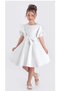 Girls' Rose-Detail Short-Sleeve Dress ELB.2717