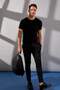 تي شيرت Slim Fit برقبة دائرية عالي الجودة من القطن الممشط M6606AZ21SP - 4