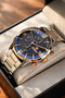 Men's Wristwatch Original Stainless Steel Band All Functions Work Special Box.Wlg1271 - 2
