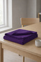 Barcelona Velvet Textured Tablecloth Purple - 6
