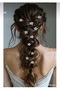 10 Pieces Ecru Color Daisy Hair Accessory Wedding Henna Nika Engagement - 3