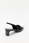 Asymmetrical Blunt Black Women's Heels 2504 - 2