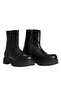 Black Leather Women's Boots - 2