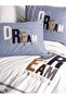 Mood Embroidered Ranforce Double Duvet Cover Set Forever Gray 8680108071144 - 2