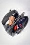 Women's 3-Compartment Black Hand and Shoulder Bag - 3