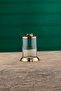 Line Decorative Glass Jar Gold Large Size