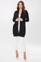 Women's Knitwear Summer Long Cardigan Black - 4