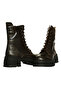 Brown Leather Women's Boots - 5