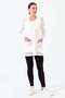 Women's Knitwear V-Neck Summer Cardigan Ecru - 2