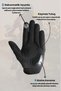 Full Finger Protection and Breathable Phone Compatible 4 Seasons Black Motorcycle & Cycling Gloves XL - 3