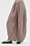Women's Pleated Front Balloon Fit Design Trousers