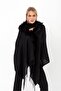 Furry Tassel Poncho - 2