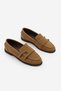 Women's Loafer Double Strap Moccasin Buckle Casual Shoes Ovora Tan Suede - 5