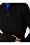 Half Zip Long Sleeve Stand Collar Slim Fit Fleece Sweatshirt - 5