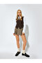 Double Breasted Asymmetrical Button V Neck Suit Vest - 2