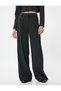 High Waist Palazzo Trousers with Pockets - 3