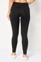 Women Sportswear Fit Brand Logo Training Leggings, Black - 2