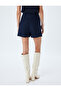Mini Size Slit Detailed Tweed Short Skirt - 4