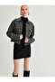 Short Denim Jacket Capped Pocket Detailed Shirt Collar Cotton