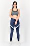 Women Sportswear Fit Training Leggings, Navy Blue - 4